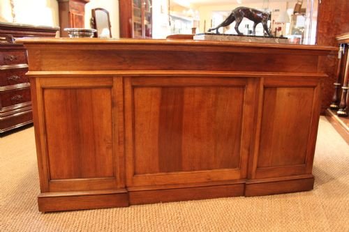 fig 1. WALNUT PEDESTAL WRITING DESK