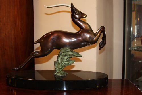 1930'S Spelter Model of a Gazelle