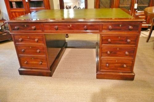 Mahogany Partners Pedestal Desk C1850