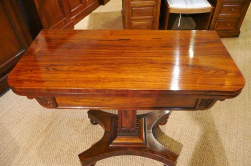 Rosewood Card Table C 1840