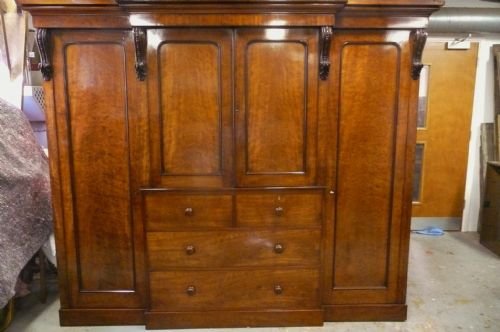 Mahogany Wardrobe C 1850