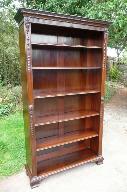 Mahogany Bookcase Edwardian C1910