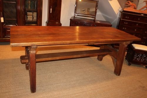 Oak Refectory Table / Oak Dining Table