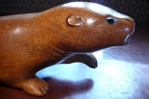Wood Carving Otter C 1930