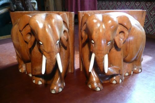 Carved Wooden Elephants C1930