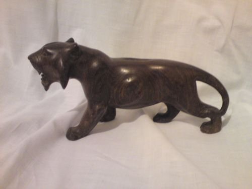 Carved Rosewood Tiger