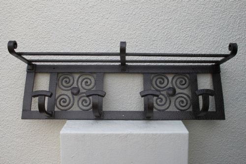 Art Deco Wrought Coat / Hat Rack