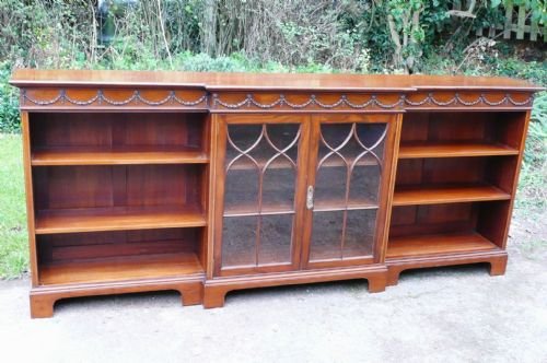 Mahogany Bookcase Edwardian C 1910