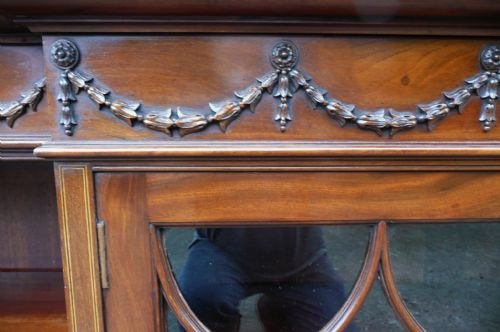 fig 1. MAHOGANY BOOKCASE EDWARDIAN C 1910