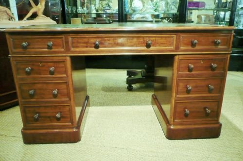 Mahogany Pedestal Desk C 1860