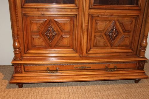 fig 1. WALNUT 2 DOOR BOOKCASE