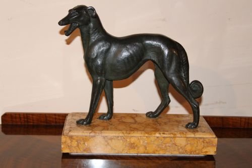 Art Deco Spelter Dog