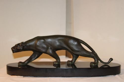 Art Deco Bronze Panther