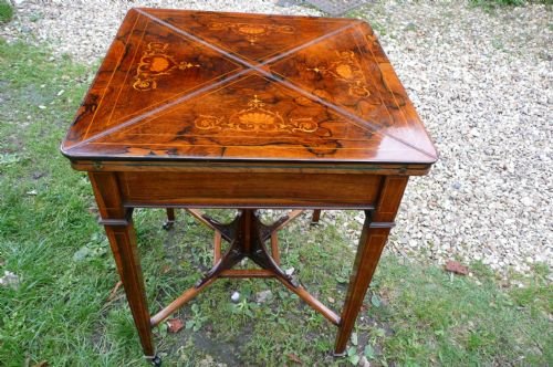 Card Table Rosewood