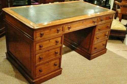 Oak Pedestal Partners Desk