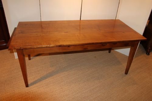 19th Century Cherrywood Farm Table / Dining Table