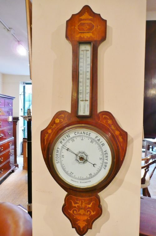 Barometer Edwardian Inlaid. C1910
