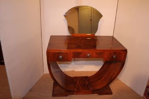Art Deco Walnut Dressing Table