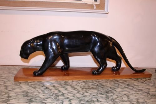 Art Deco Plaster Panther