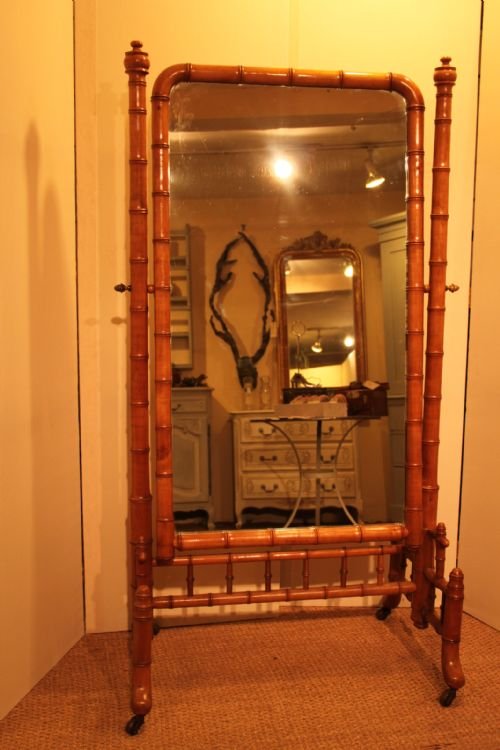 Late 19th Century Cheval Mirror