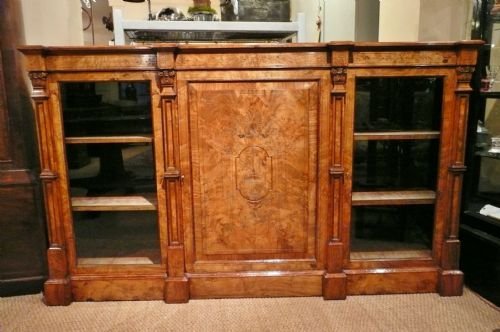 Sideboard. Walnut Display Cabinet C1880