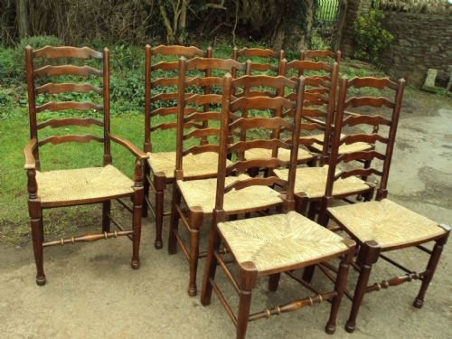 Set of 8  Country Chairs