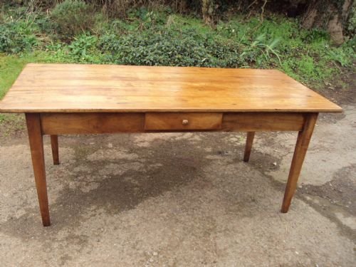 Cherry Wood Farmhouse Table