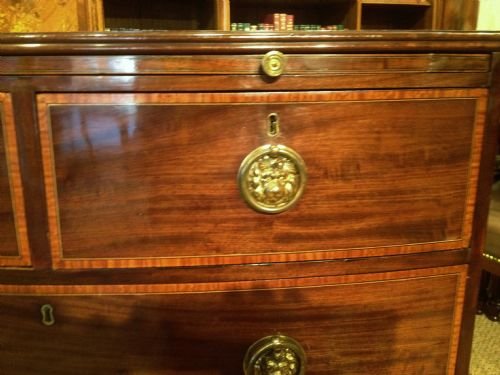 fig 1. BOW FRONT CHEST OF DRAWERS