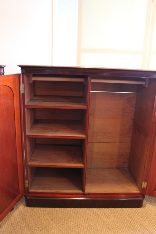 fig 1. PAIR OF DWARF WARDROBES 