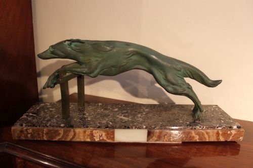 Art Deco Spelter Figure of a Dog