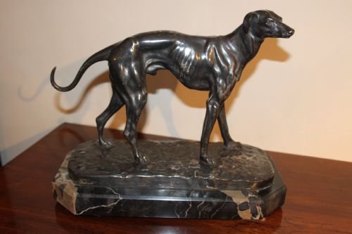 Art Deco Bronze Greyhound