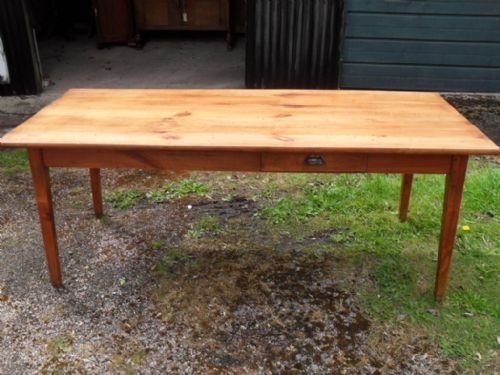 19th Century Cherrywood Farm Table