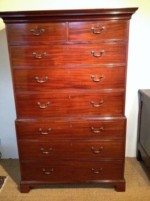 Mahogany Chest on Chest