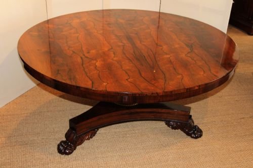 5ft Round Rosewood Dining Table