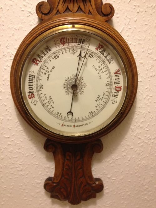 Oak  Barometer Aneroid