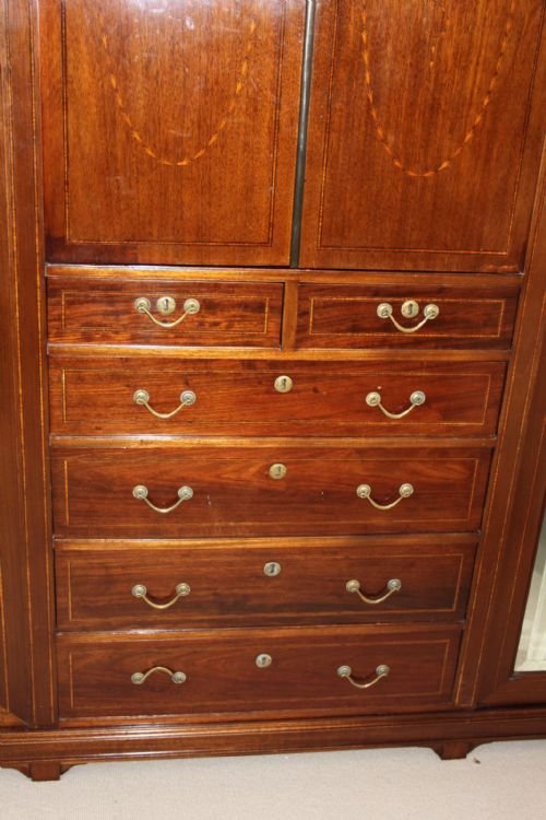 fig 1. LARGE MAHOGANY WARDROBE