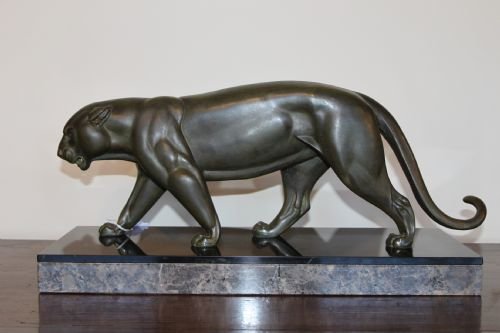 Art Deco Spelter Panther