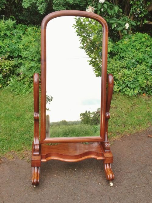 Cheval Mirror Mahogany