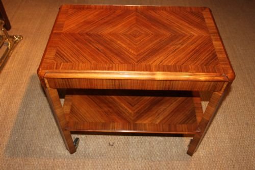 Art Deco Walnut Tea Trolley