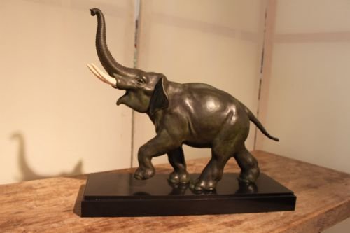 Art Deco Bronze Elephant