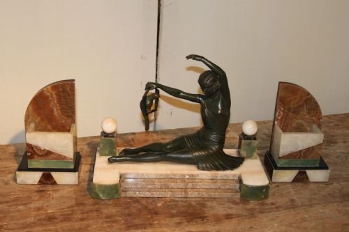 Art Deco Spelter Woman