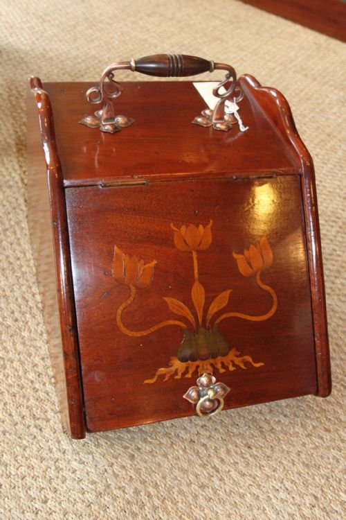 Art Nouveau Coal Box