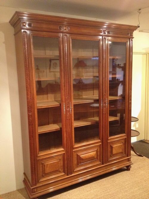 Bookcase. Walnut Library Bookcase