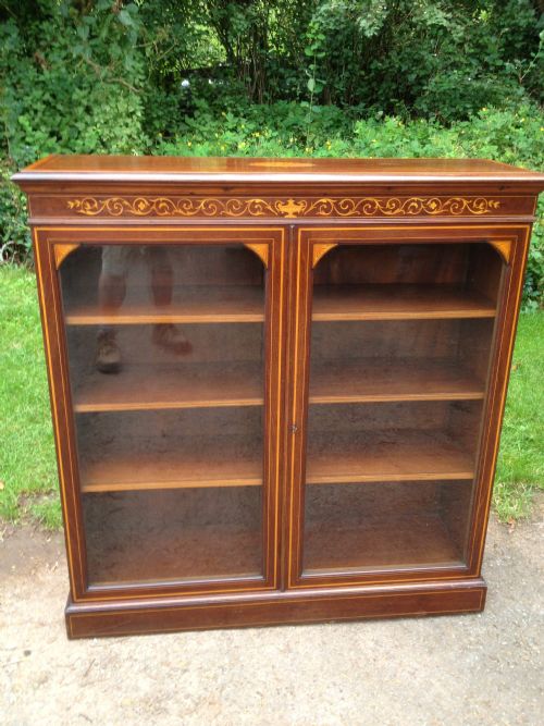 Bookcase Mahogany Inlaid
