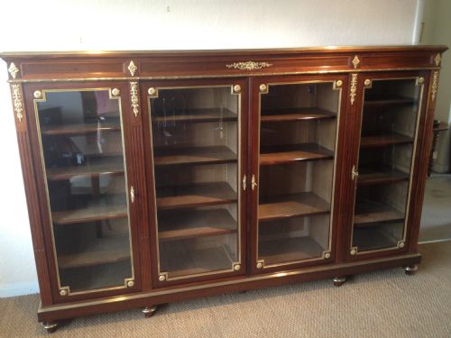 4 Door Rosewood Bookcase
