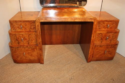 Art Deco Walnut Dressing Table