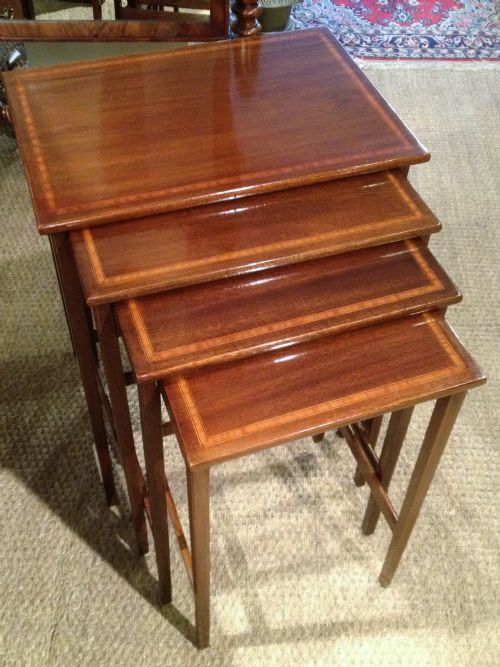 Nest of Mahogany Tables  C1910