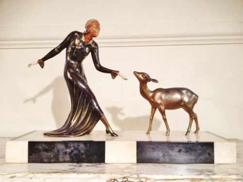 Art Deco Spelter Figure C1930