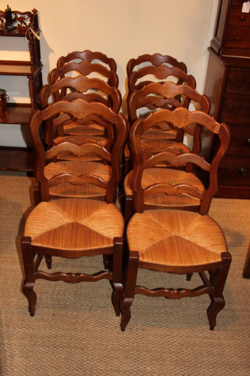 Set of 8 Cherrywood Chairs