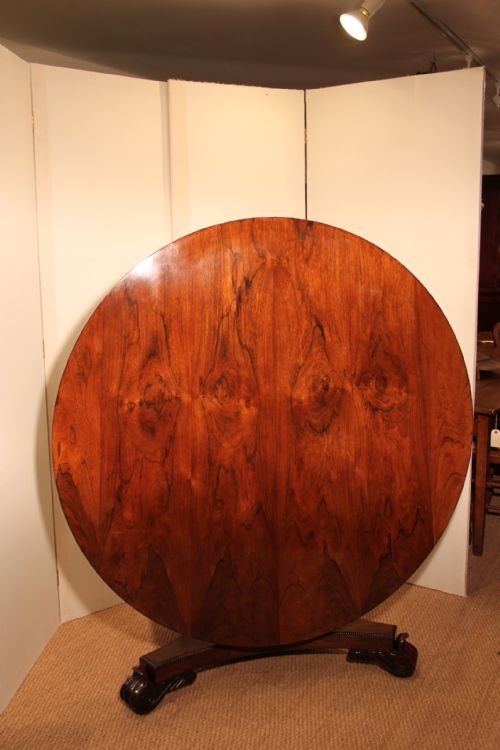 George IV Round Rosewood Dining Table